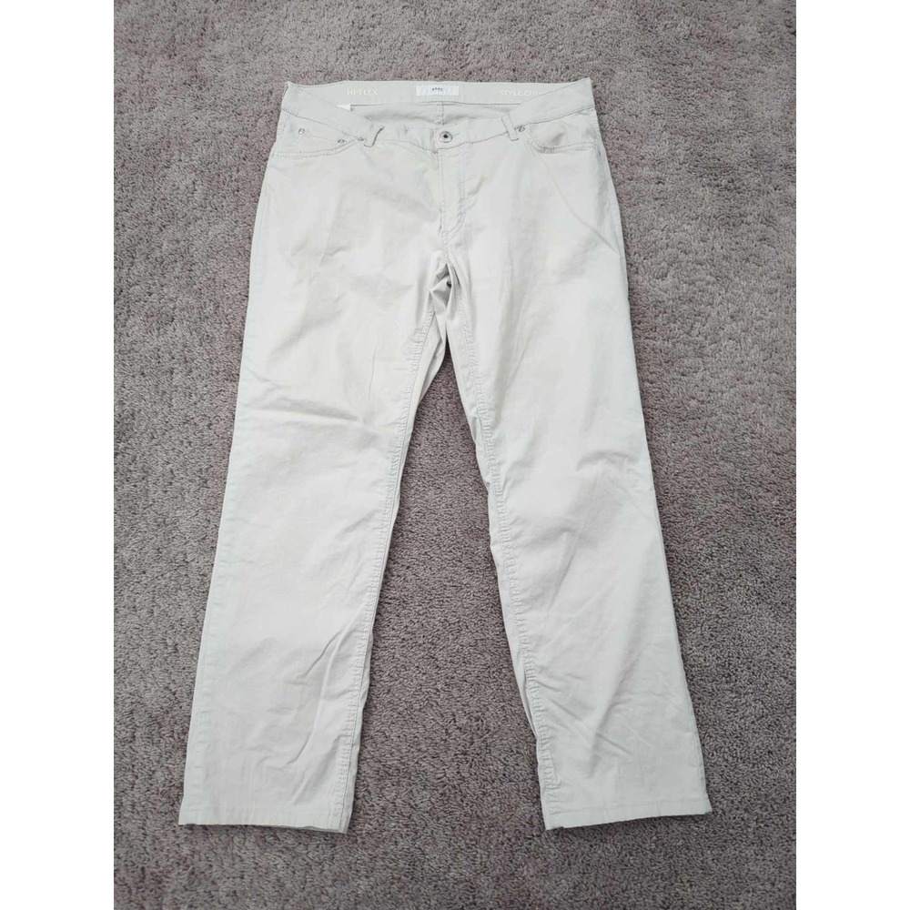 Brax Chuck Pants Mens 38 Gray Hi Flex Style Straight Leg Stretch‎ Casual